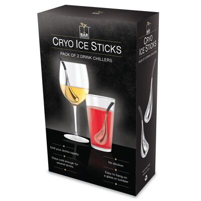 Pack de 2 enfriadores de bebidas Bar Originale Cryo Ice Stick