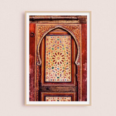 Poster / Photograph - Moroccan Door | Marrakech Morocco 30x40cm