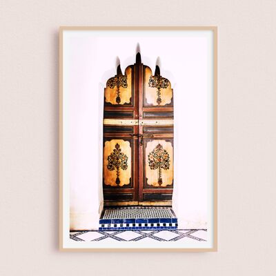 Poster / Fotografie - Bahia-Palast | Marrakesch Marokko 30x40cm