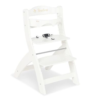 'Thilo' stair chair, white lacquered