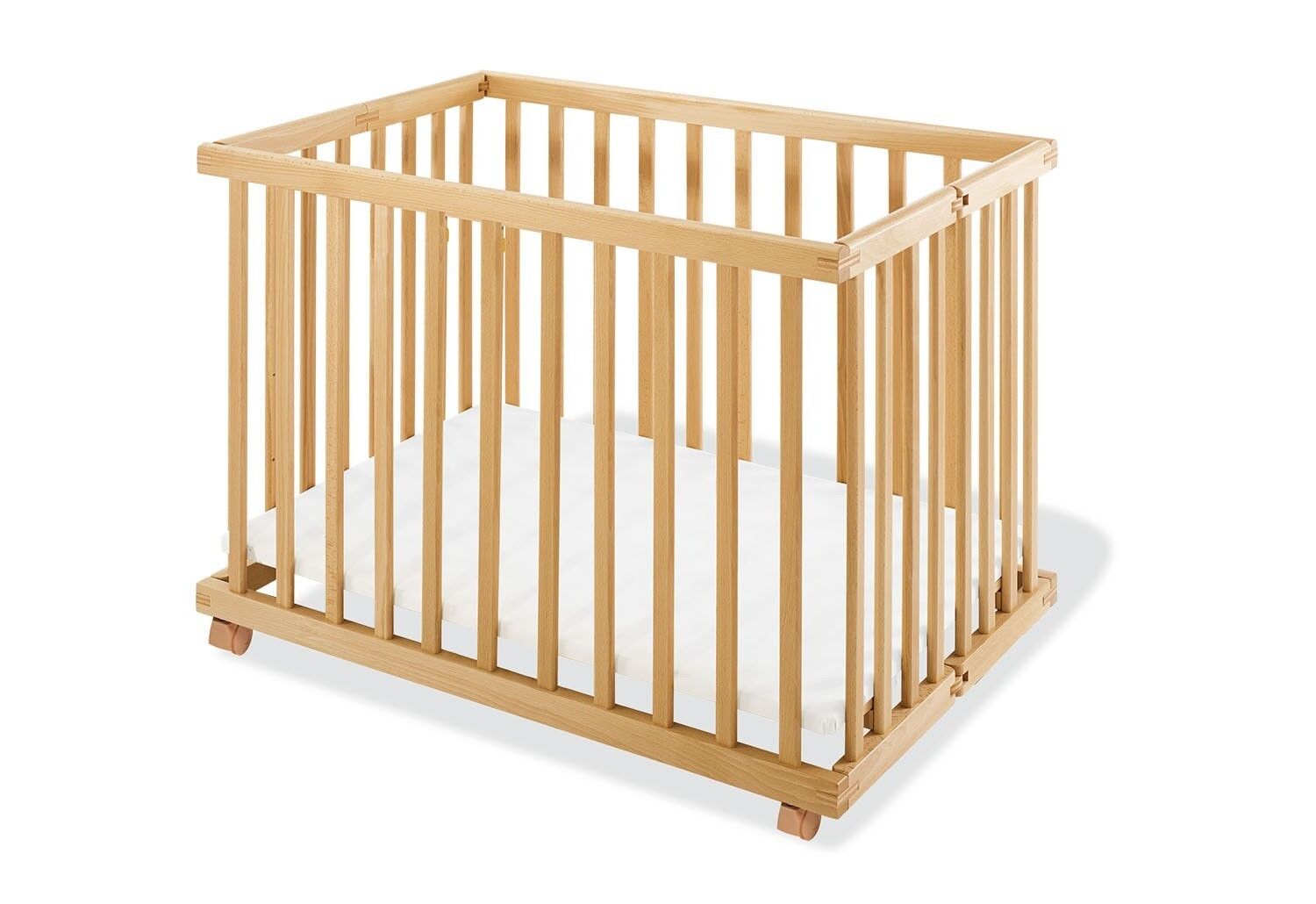 Parque infantil 'Levin' pequeño, plegable, sin tratar