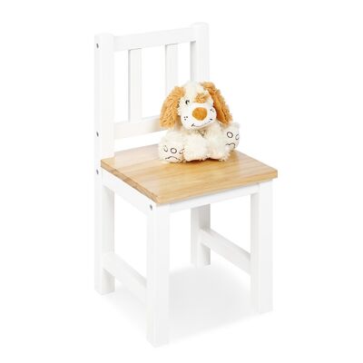 Children's chair 'Fenna', white/natural