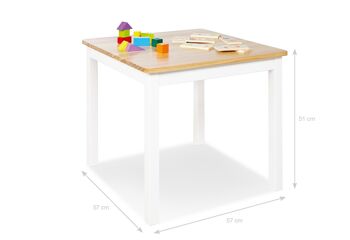 Table enfant 'Fenna', blanc/naturel 2