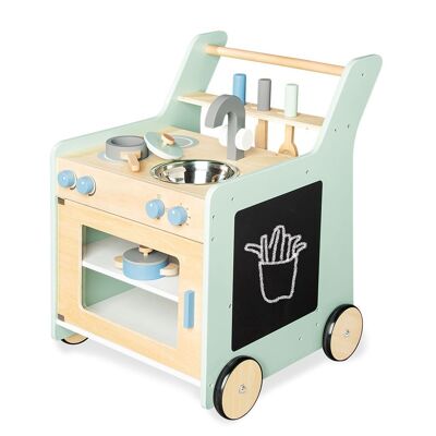 Cocina infantil 'Kalle', verde pastel