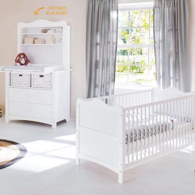 Chambre d'enfant 2 pièces 'Florentina' large, avec fixation pour étagère large