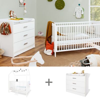 Children's room 2 parts 'Hilda & Viktoria' wide, white