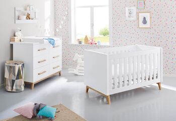 Chambre d'enfant 2 pièces 'Riva' extra large, y compris étagère murale 2