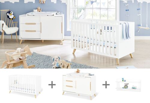 Kinderzimmer 2 tlg. 'Move' extrabreit, inkl. Wandregal