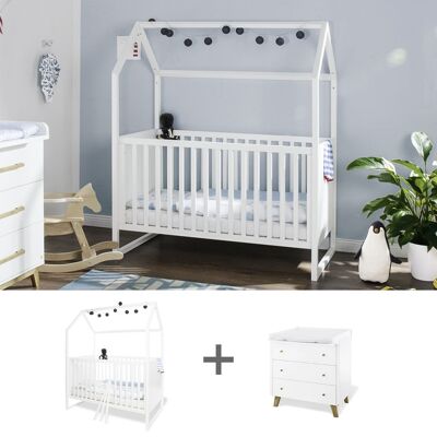 Children's room 2 pieces 'Hilda & Pan' wide, white