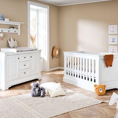 Chambre d'enfant 2 pièces 'Emilia' extra large, étagère murale incluse