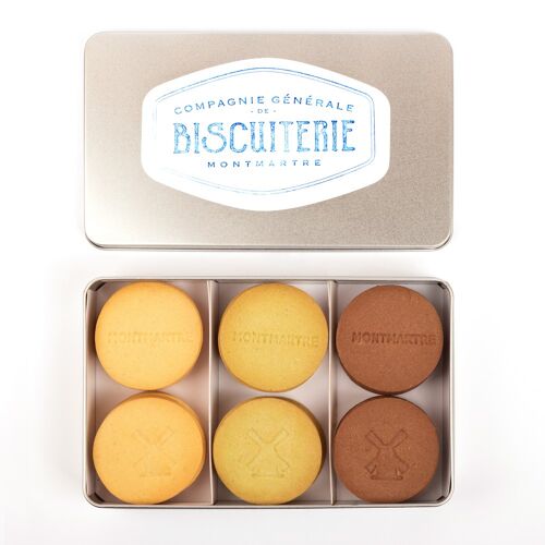 Boîte classique biscuits de Montmartre (taille standard)
