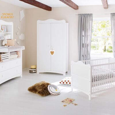 Habitación infantil 'Florentina' extra ancha, incluye accesorio de estante extra ancho