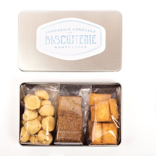 Boîte classique de biscuits apéritifs (taille standard)