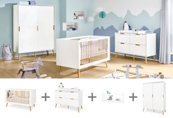 Chambre d'enfant 'Edge' extra large, avec étagère murale 2