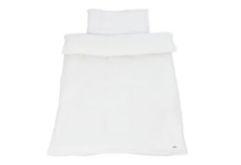 Linge de lit en mousseline blanche pour lits d'enfants, 2 pièces. 1