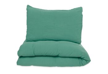 linge de lit en mousseline pour lits d'enfants, vert, 2 pièces. 3