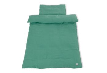 linge de lit en mousseline pour lits d'enfants, vert, 2 pièces. 2