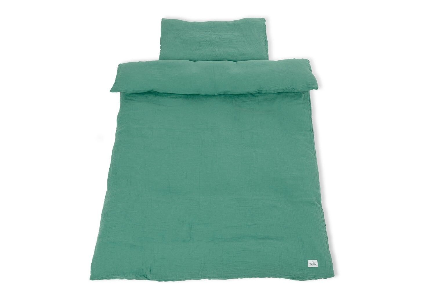 ropa de cama de muselina para camas infantiles, verde, 2 uds.