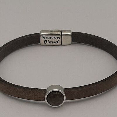 leather bracelet Timeless taupe