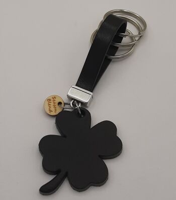 Porte-clés Clover noir XL