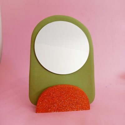 Green Poppie Mirror