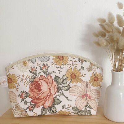 Trousse taille moyenne "Vintage flowers"