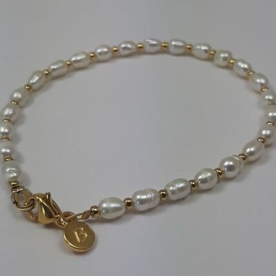 Freshwater pearl bracelet rice