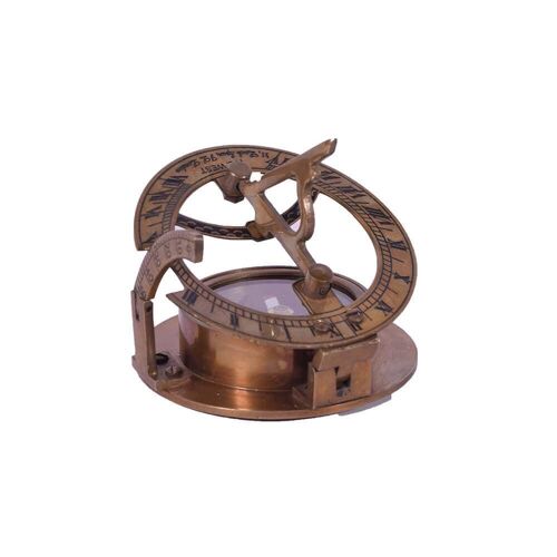 Antique Round Sundial Compass