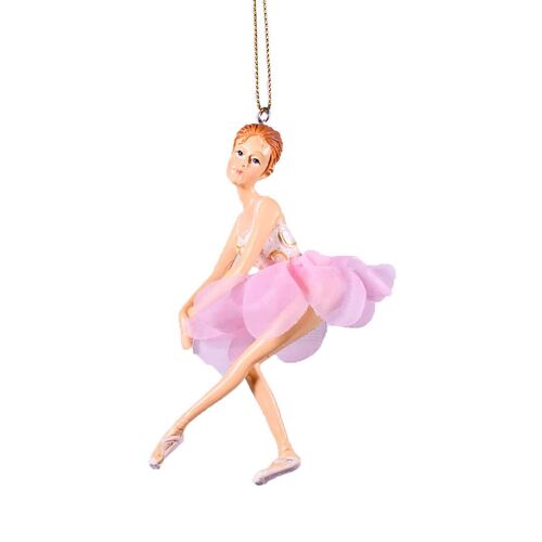 Ballerina Poly Ornament 12cm