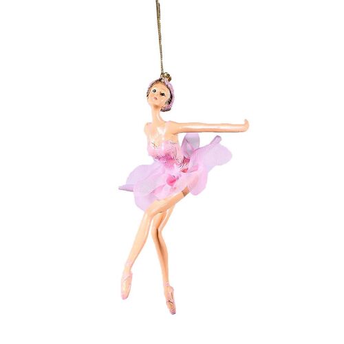 Ballerina Poly Ornament 14cm