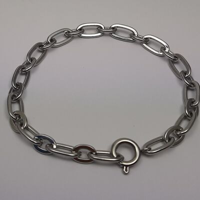 Lenker bracelet anchor stainless steel silver