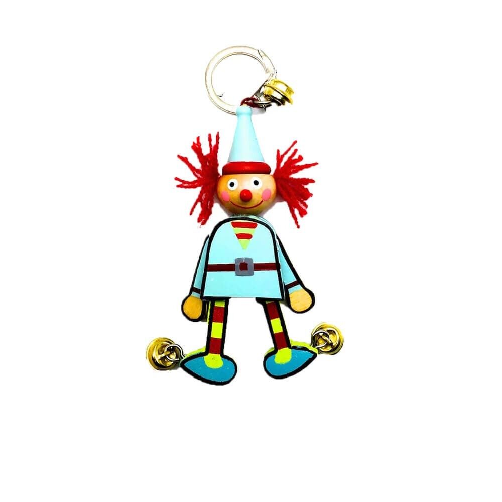 Portachiavi in legno da clown