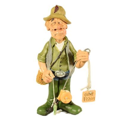 Fisherman Funny Figurine 17cm