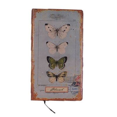 Blumen-PU-Notizbuch A5 Schmetterlinge