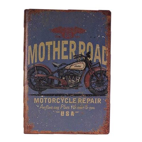 Floral PU Notebook A5 Motorcycle