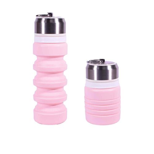 Foldable Sports Water Bottle - PINK