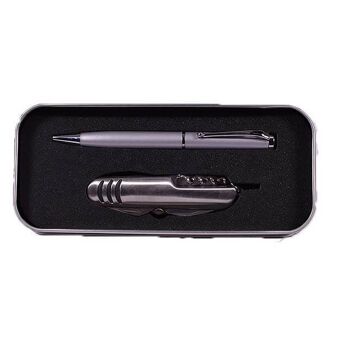 Coffret cadeau avec couteau et stylo