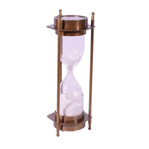 Hourglass Sand Timer with Compass 2in1