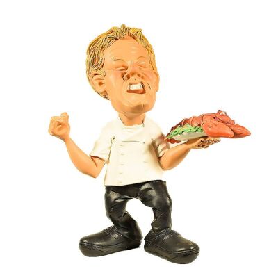 Humorous Figurine Angry Chef 17.5cm