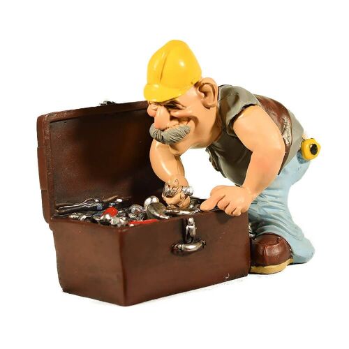 Lazy Worker Funny FIgurine 14cm