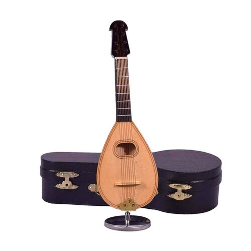 Mandolin Miniature with Stand 16cm