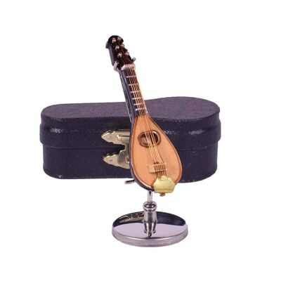 Mandolin Miniature with Stand 7cm