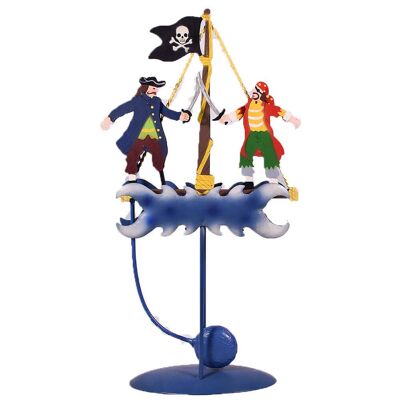 Balancierendes Ornament aus Metall mit Piraten