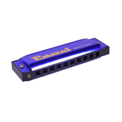 Harmonica Métal 10cm -BLEU