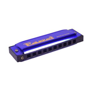 Harmonica Métal 10cm -BLEU