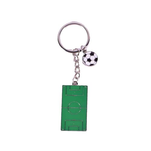 Metal Keychain Football - Black