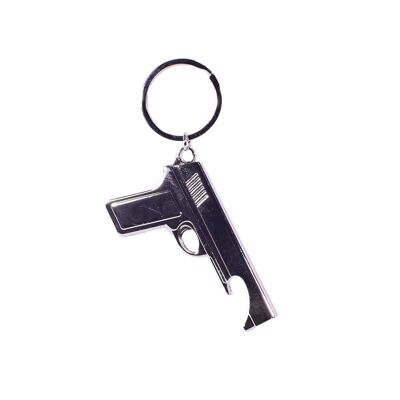Ouvre-pistolet porte-clés en métal