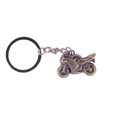 Porte-clés en métal moto vélo