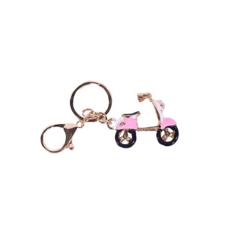 Metal Keychain Pink Scooter