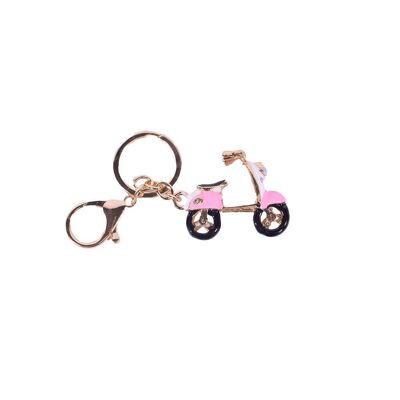 Metall-Schlüsselanhänger Pink Scooter